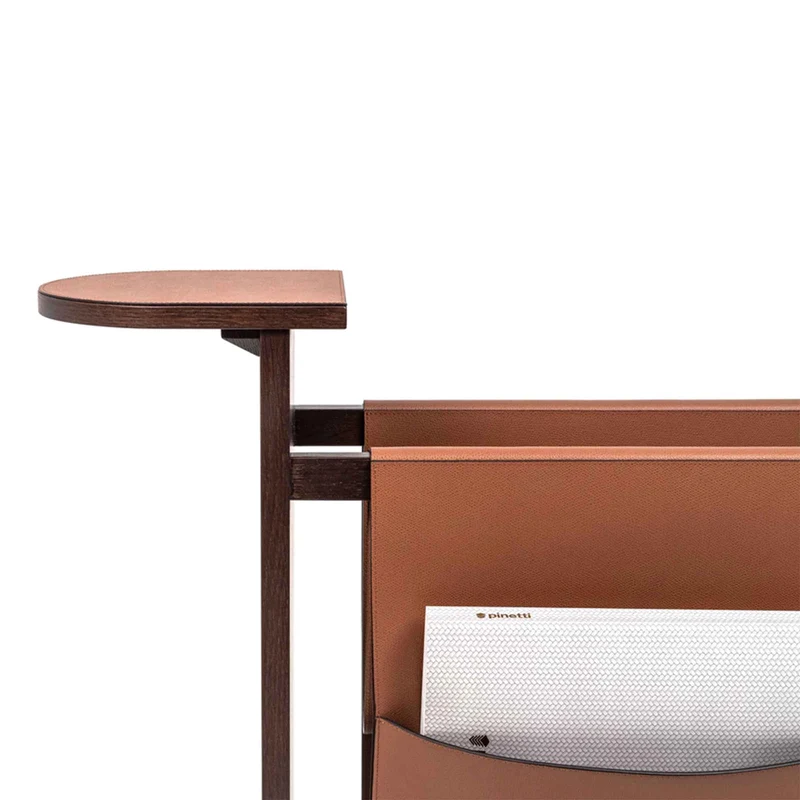 Leather Magazine Rack TATA by Pinetti
