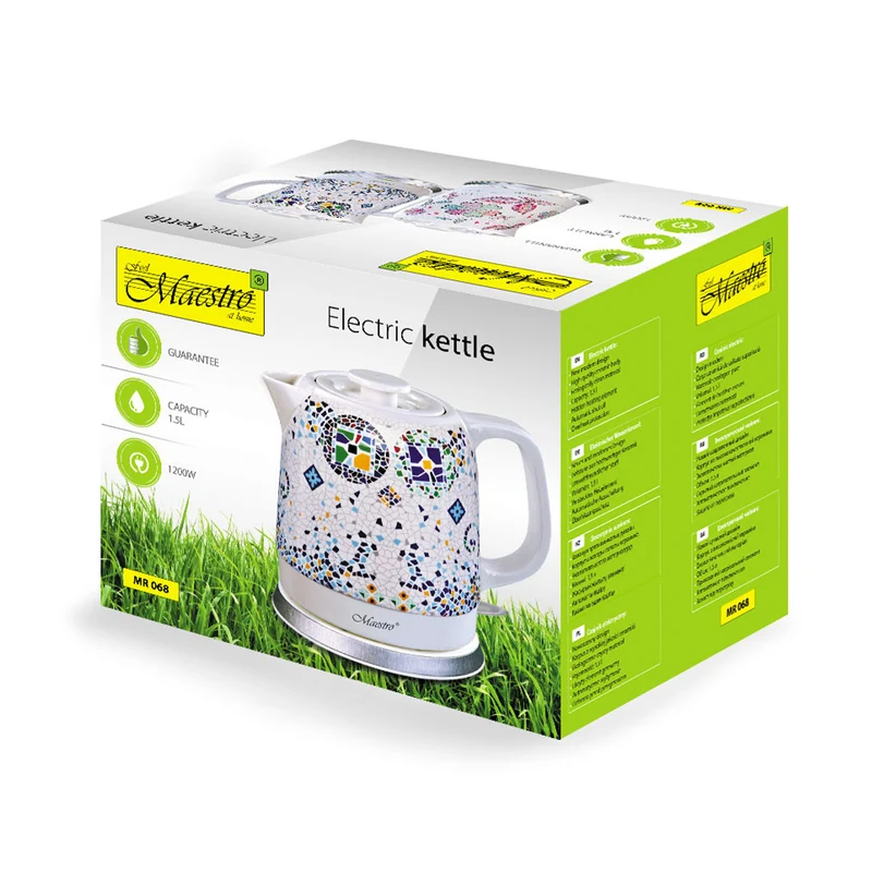 Ceramic electric kettle 1.5L Maestro MR068 1500W