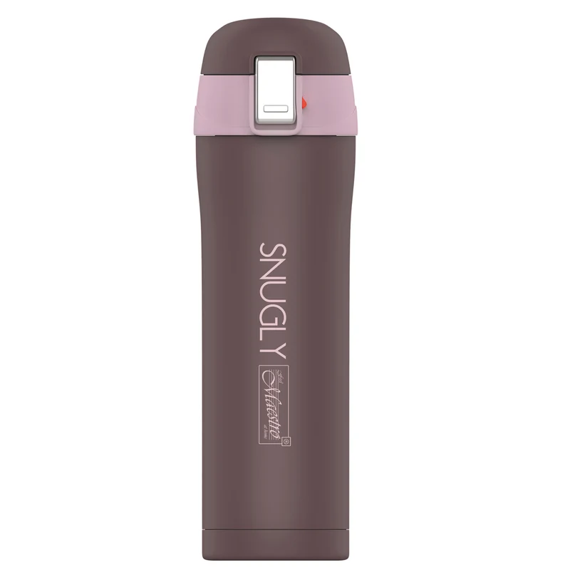 Snugly thermo mug coffee mug thermos flask insulated stainless steel bottle for hot or cold drinks 400ml