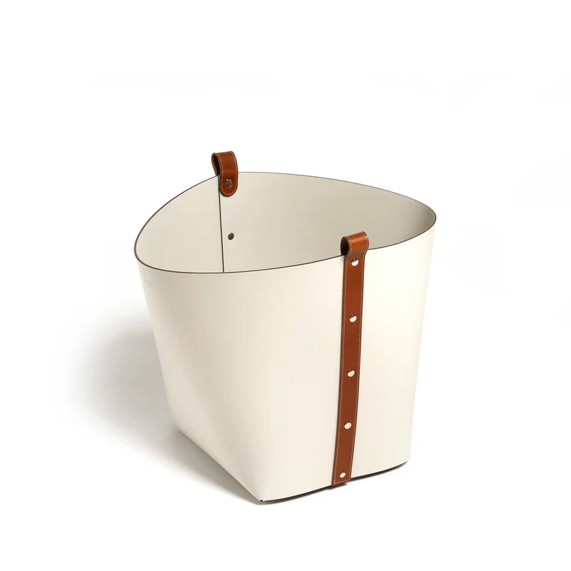 Leather Basket OVO by Pinetti