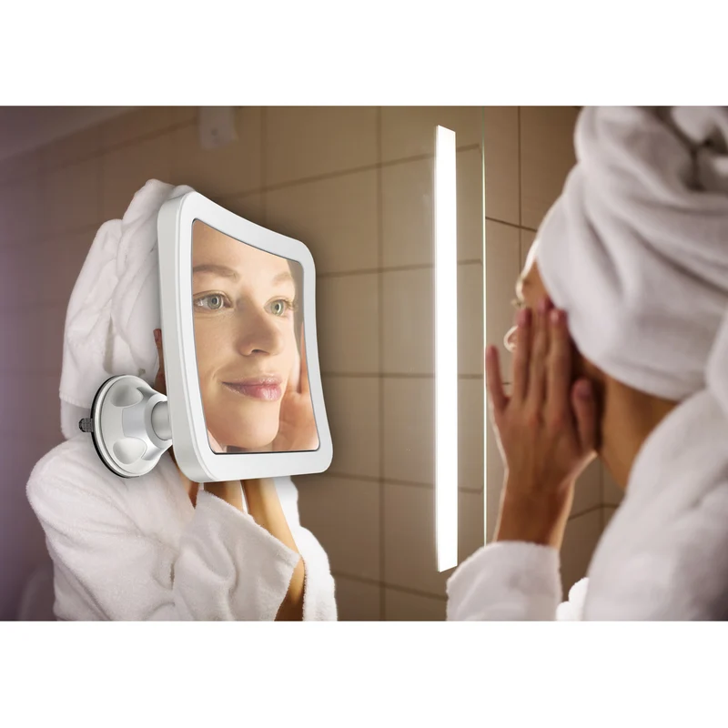 Bathroom mirror, swivel with LED illumination CR 2169
