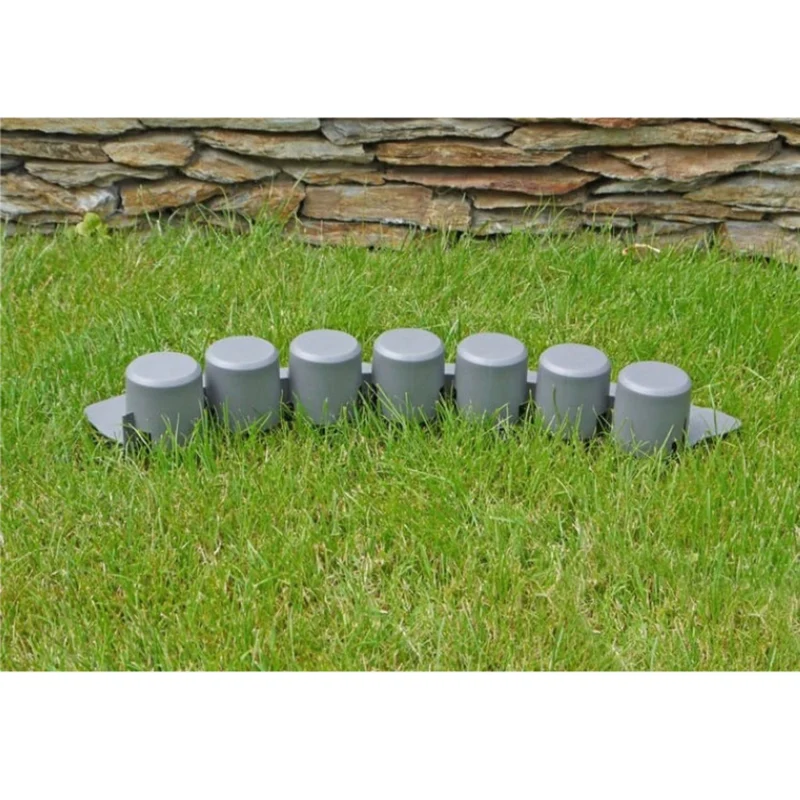 Garden palisade, lawn edge with invasion IPAL7 4.05m gray