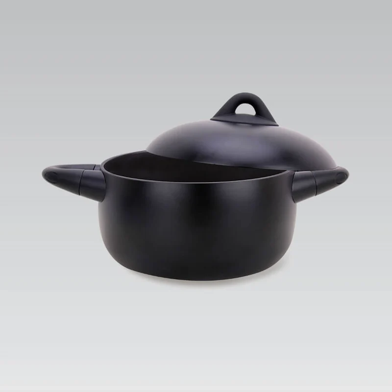 Cooking Pot with Lid, Robust Cast Aluminum, Ergonomic Design, Internal Non-stick Coating, Induction Bottom (diameter - ? 20 cm)