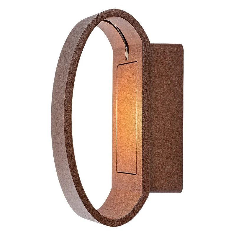 Rabalux Gerla Outdoor Wall Sconce, Brown, 9W LED, IP54, 3000 K, 77180