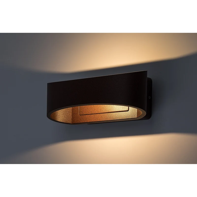Rabalux Gerla Outdoor Wall Sconce, Brown, 9W LED, IP54, 3000 K, 77180