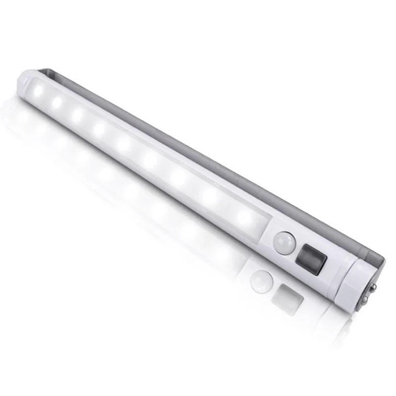 2x Maclean LED kitchen light, under-cabinet, 9 SMD, battery-powered, PIR sensor on/off, MCE166 + 6x R-06/AA/LR06 1.5V VARTA Longlife Power batteries