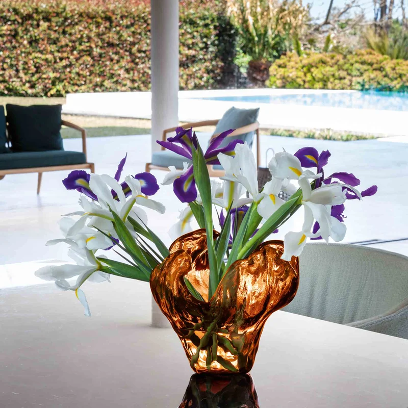 Glass Vase WATER ILLUSION by Assia Karaguiozova for Poltrona Frau