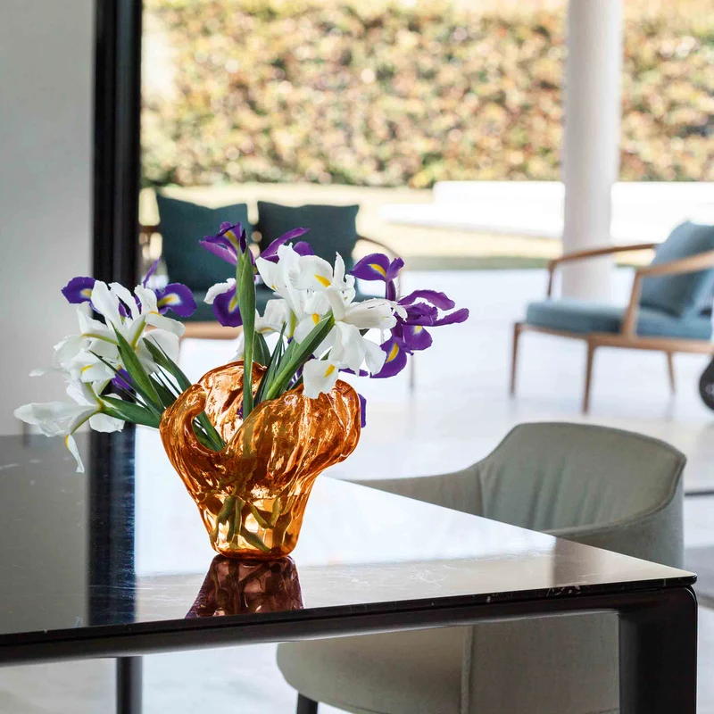 Glass Vase WATER ILLUSION by Assia Karaguiozova for Poltrona Frau