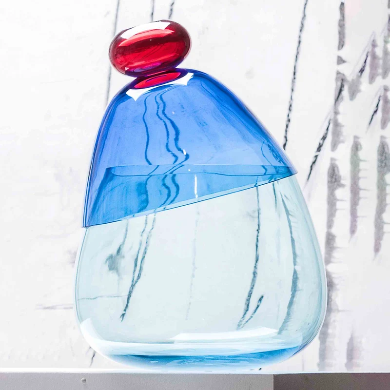 Murano Glass Vase KOUNT by Karim Rashid for Purho