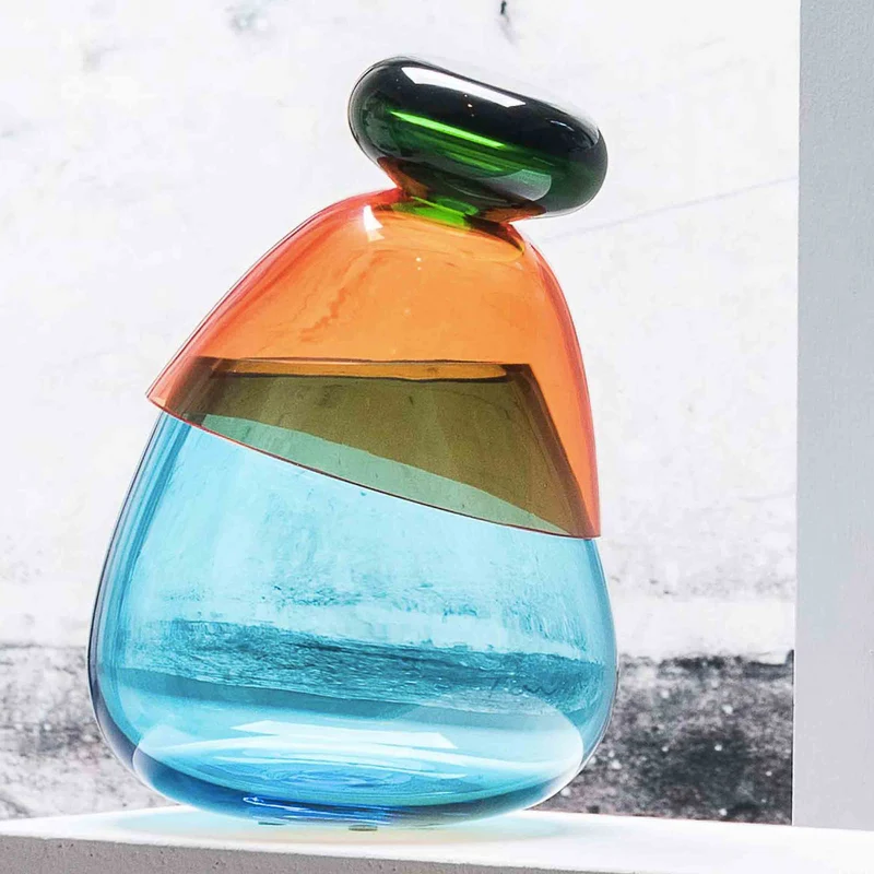 Murano Glass Vase KOUNT by Karim Rashid for Purho