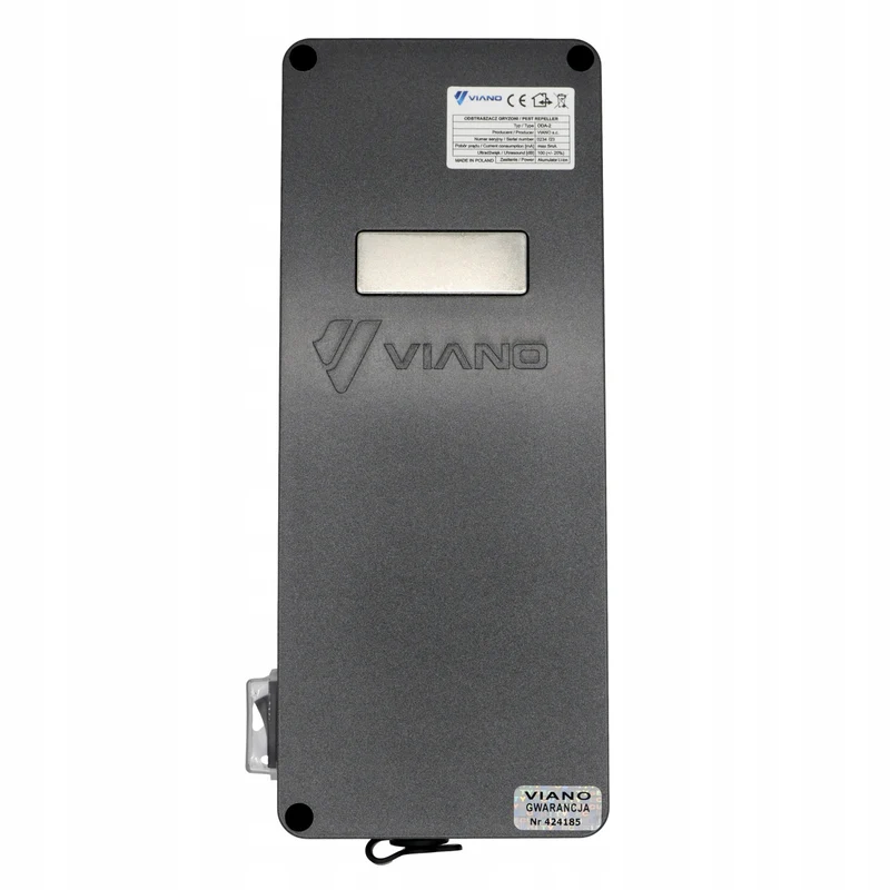Viano rodent, martens, mice, and rat repeller, four ultrasonic emitters, 4Ah Li-ion battery, King