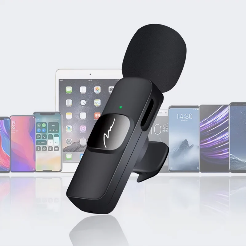MICRO-MIC DUO - 2x wireless lapel microphone (set), clip-on, iOS & Android (OTG), mini, super-sensitive. USB-C & LIGHTNING, Mediatech