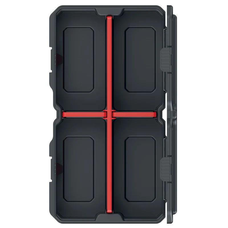 Kistenberg KMXBB3015S MSX Box Tool Organiser Container with 3 Dividers Workshop Garage Lidded