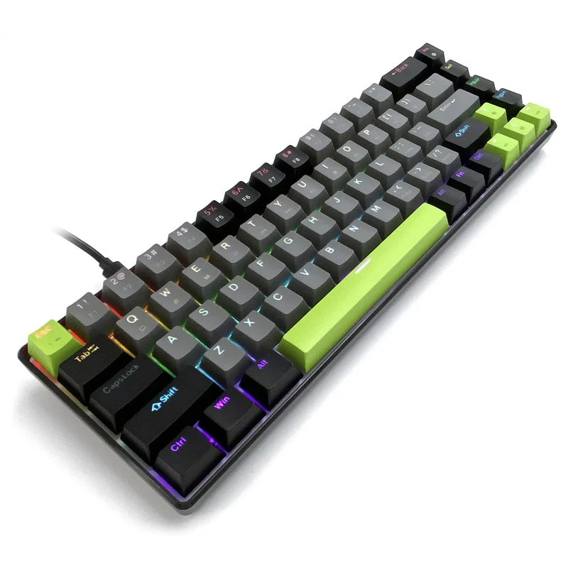 Mechanical keyboard 60% RED CORE MX60 MT1260, key backlighting, Mediatech