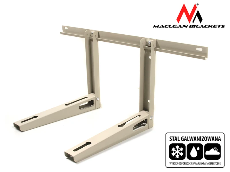 Air Conditioner Wall Mount Galvanized Steel Bracket up to 100kg Maclean