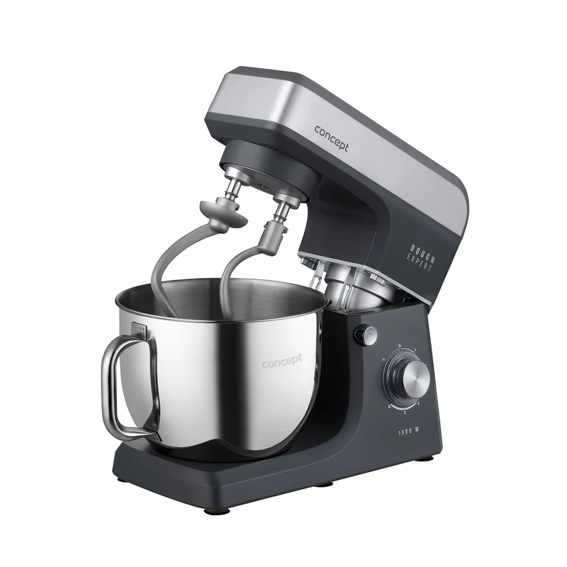 Concept Dough Expert Planetary Stand Mixer, 1900W, dual dough hook, bowl heating function, 6 speed settings, RM6010