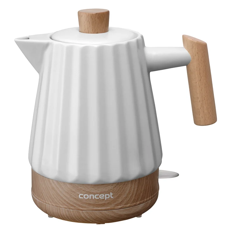 Concept electric kettle, ceramic, 1500W, 1.5L, white, RK0090