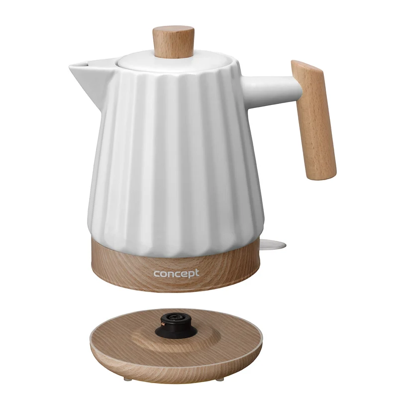Concept electric kettle, ceramic, 1500W, 1.5L, white, RK0090