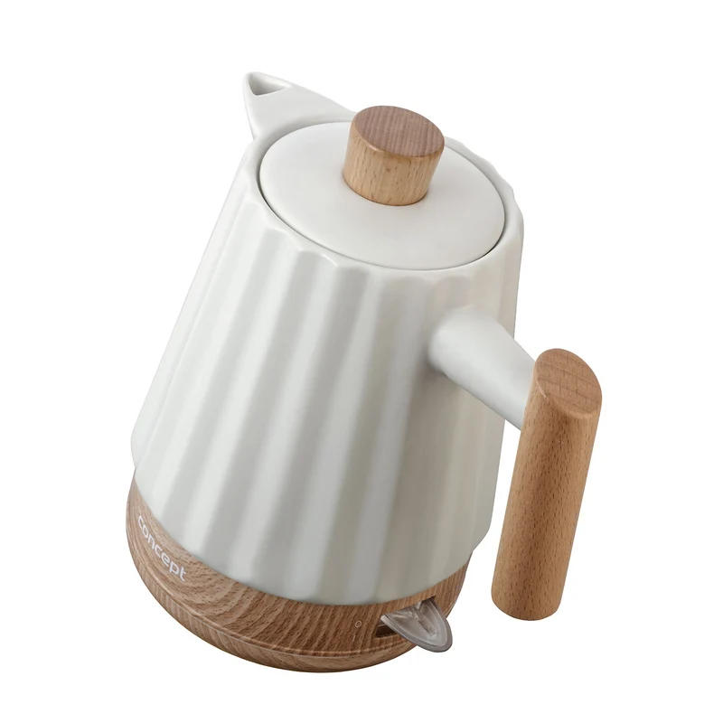 Concept electric kettle, ceramic, 1500W, 1.5L, white, RK0090