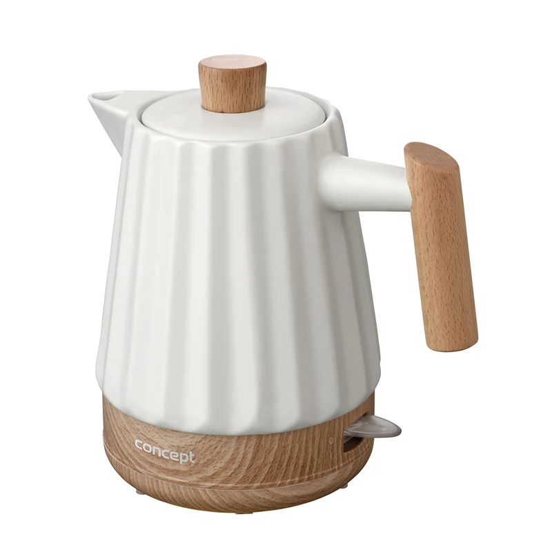 Concept electric kettle, ceramic, 1500W, 1.5L, white, RK0090