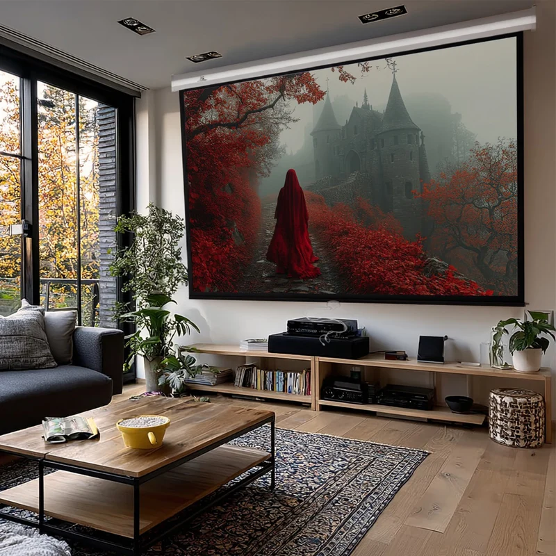 Ceiling Wall Auto-Lock Home theater 3D HD