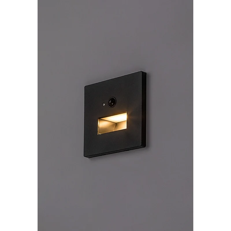 Lunca 1W LED Light, IP20, Black, 3000, 4500, 6500 K, Motion Sensor, Light Sensor, 77197, 2 pieces
