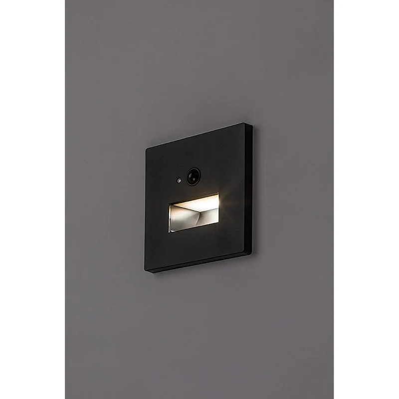 Lunca 1W LED Light, IP20, Black, 3000, 4500, 6500 K, Motion Sensor, Light Sensor, 77197, 2 pieces