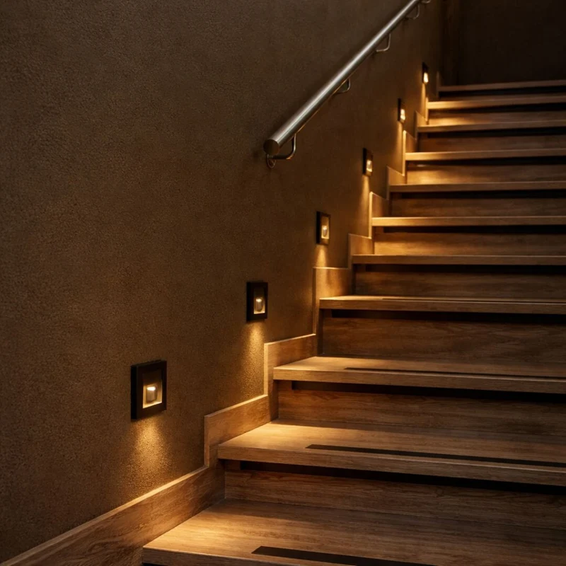 Lunca 1W LED Light, IP20, Black, 3000, 4500, 6500 K, Motion Sensor, Light Sensor, 77197, 2 pieces