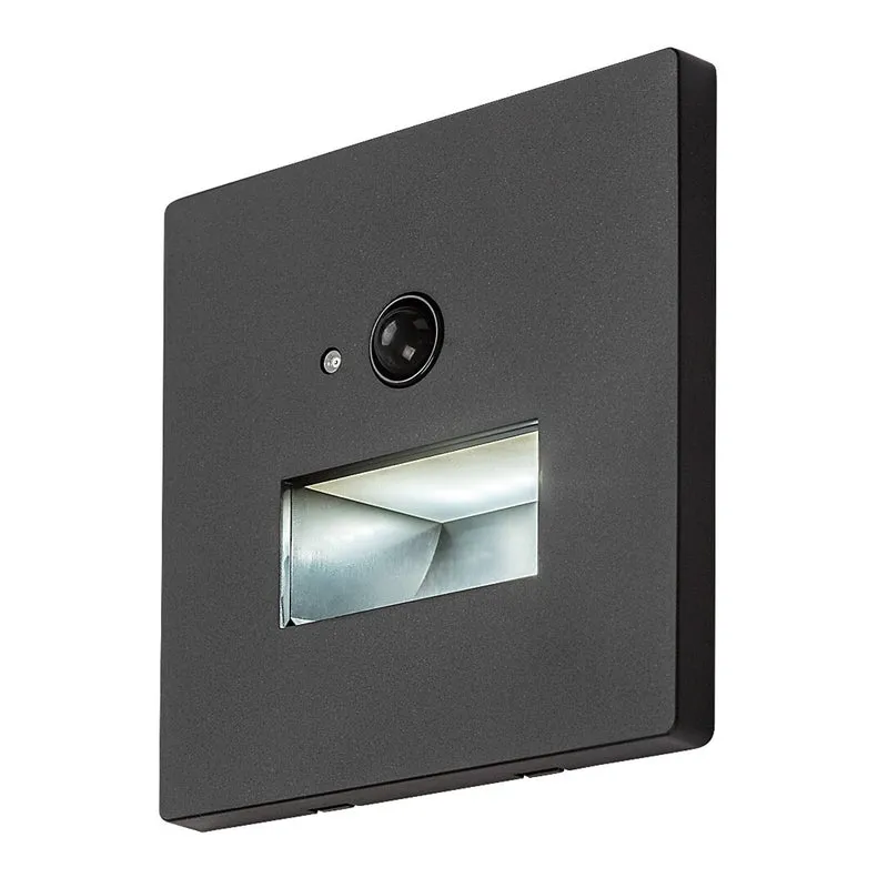 Lunca 1W LED Light, IP20, Black, 3000, 4500, 6500 K, Motion Sensor, Light Sensor, 77197