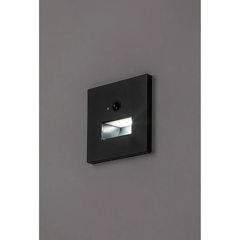 Lunca 1W LED Light, IP20, Black, 3000, 4500, 6500 K, Motion Sensor, Light Sensor, 77197