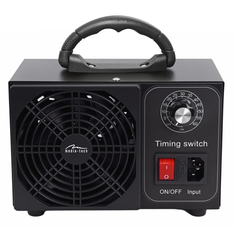 Professional ozone generator for disinfection and air purification, Mediatech, Ozone output: 60,000 mg/h, TIMER, Power: 140W, metal housing