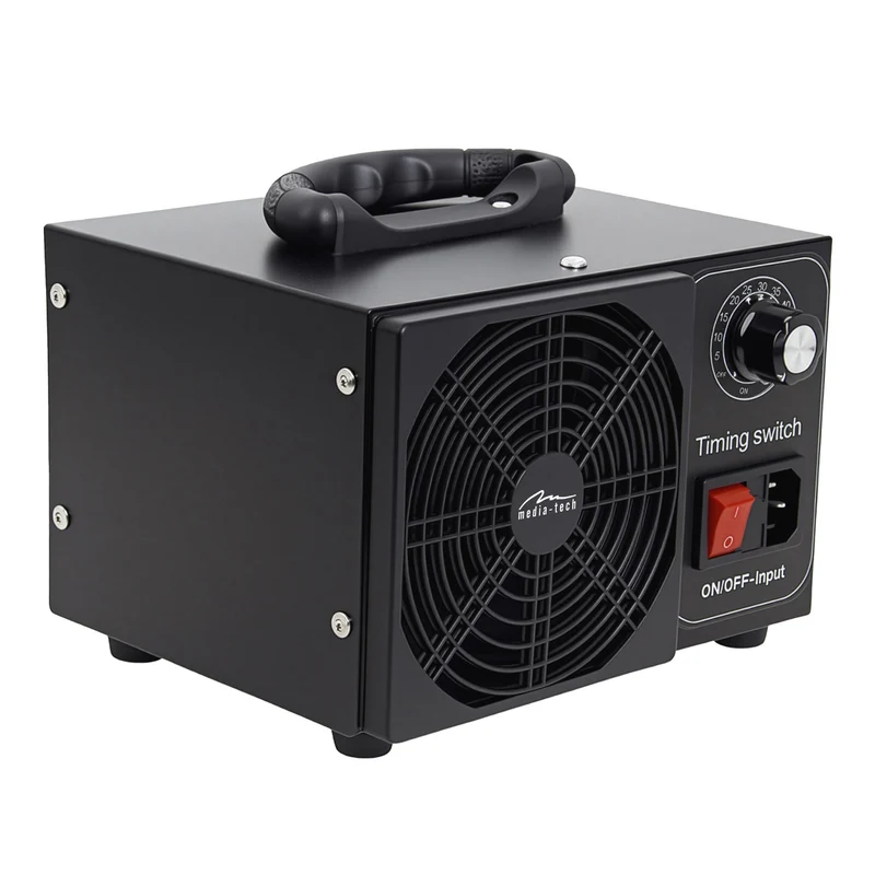 Professional ozone generator for disinfection and air purification, Mediatech, Ozone output: 60,000 mg/h, TIMER, Power: 140W, metal housing