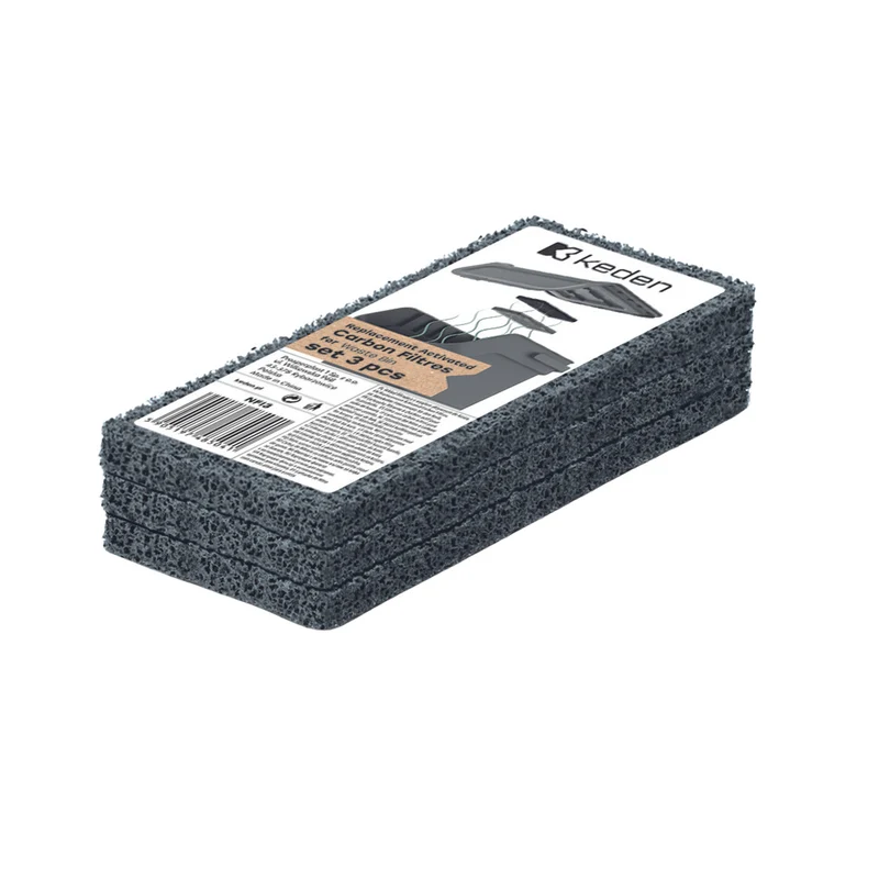 High qualitySet of 3 carbon filters for trash cans, Keden