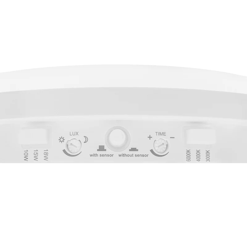 Maclean LED Lamp with Motion Sensor, PIR Sensor, White, 10W/15W/18W, IP65, Adjustable Color Temperature 3000K/4000K/6000K, MCE535 W