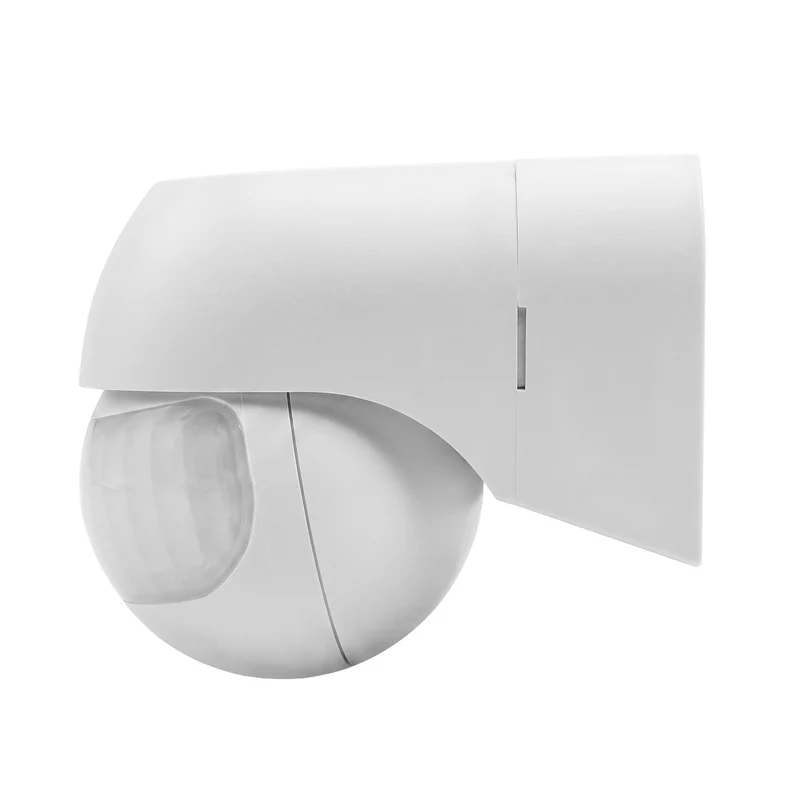 Maclean 12-24V PIR Motion Sensor, Infrared, IP44, White, 12m Range, Max. Load 60/120W, MCE623 W