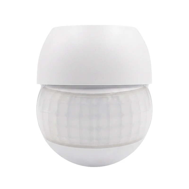 Maclean 12-24V PIR Motion Sensor, Infrared, IP44, White, 12m Range, Max. Load 60/120W, MCE623 W