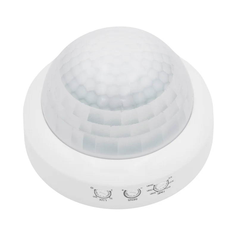 Maclean PIR Motion Sensor, Surface-Mount, Range 10x40m, 1000W/2000W, 220-240V AC, 50/60Hz, MCE823
