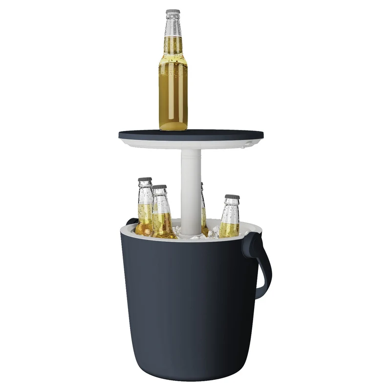 Keter Go Bar 246854 - Anthracite 2in1 Portable Cool Bar Side Table Cool Box