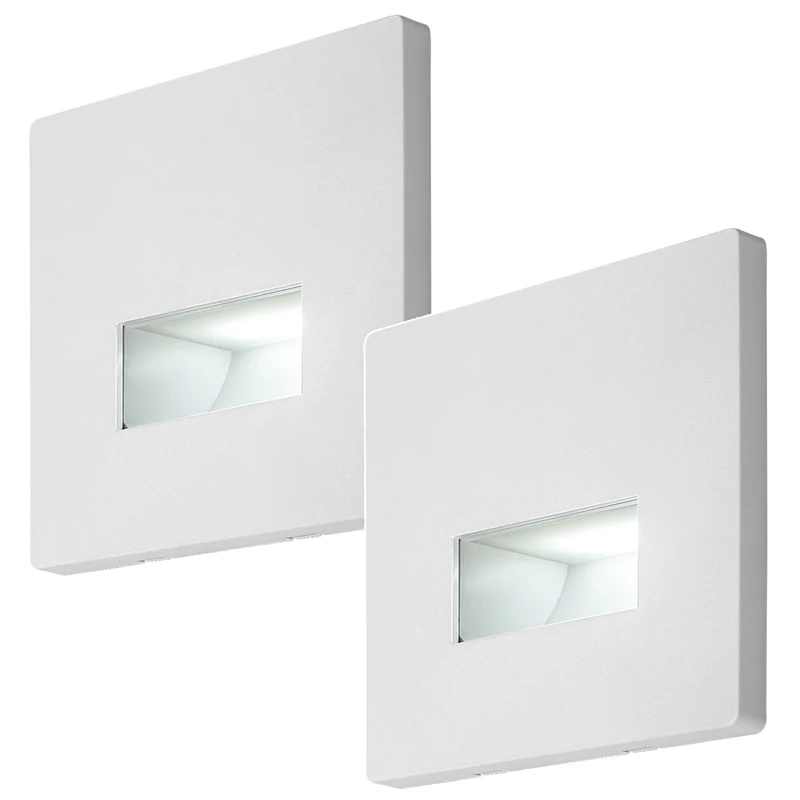 Lunca LED Lamp, 1W, IP20, white, adjustable color temperature: 3000, 4500, 6500 K, 77196, 2 pieces
