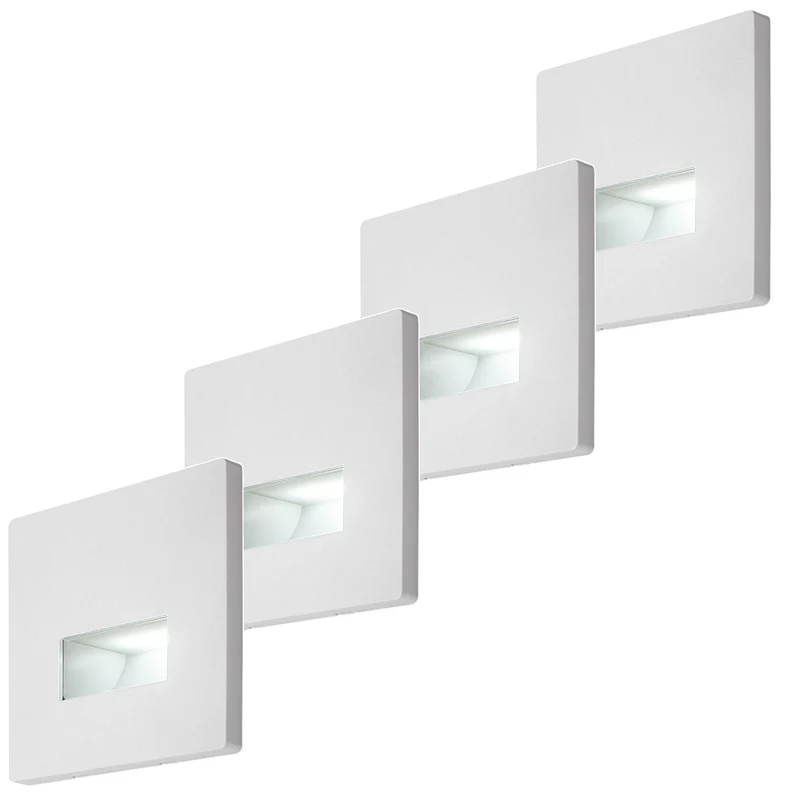 Lunca LED Lamp, 1W, IP20, white, adjustable color temperature: 3000, 4500, 6500 K, 77196, 4 pieces