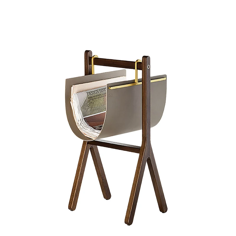 Leather Magazine Rack REN by Neri&Hu for Poltrona Frau