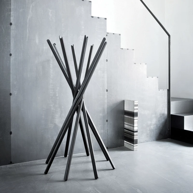 Wood Clothes Hanger SCIANGAI by De Pas, D'Urbino & Lomazzi for Zanotta