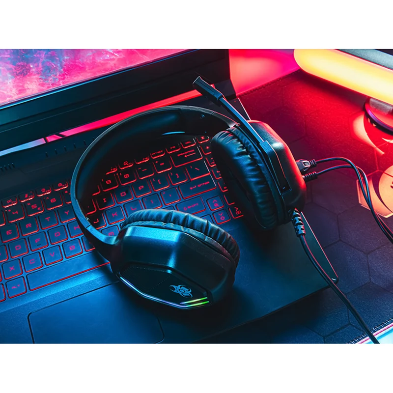 Tracer gaming headphones, RGB backlight, foldable microphone, Gamezone GZ X3
