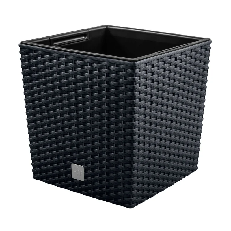 Prosperplast DRTS400L-S433 Flowerpot with insert Rato Low - anthracite