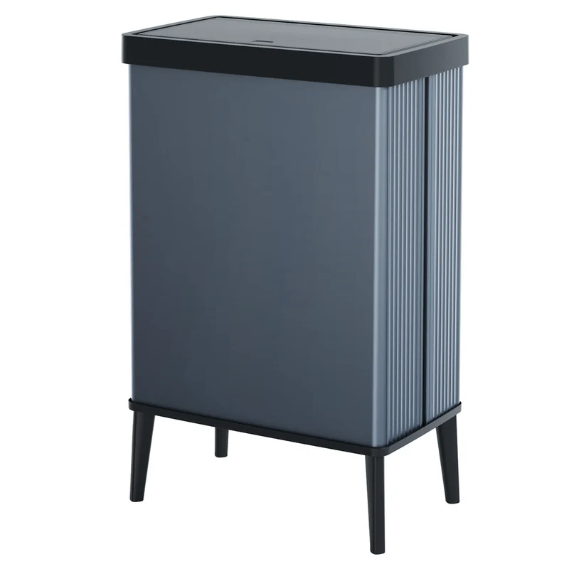 Curver waste garbage can, for segregation, on legs, blue, capacity 54l, Verto