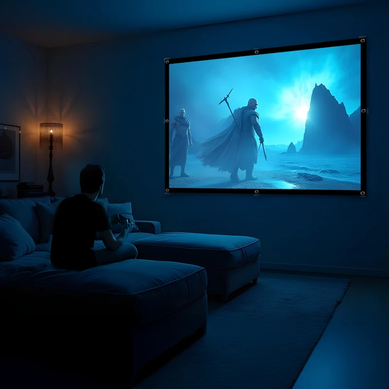 Maclean projection screen, 84", 175x131cm, 25mm 4:3 border, tension hooks, MC-166