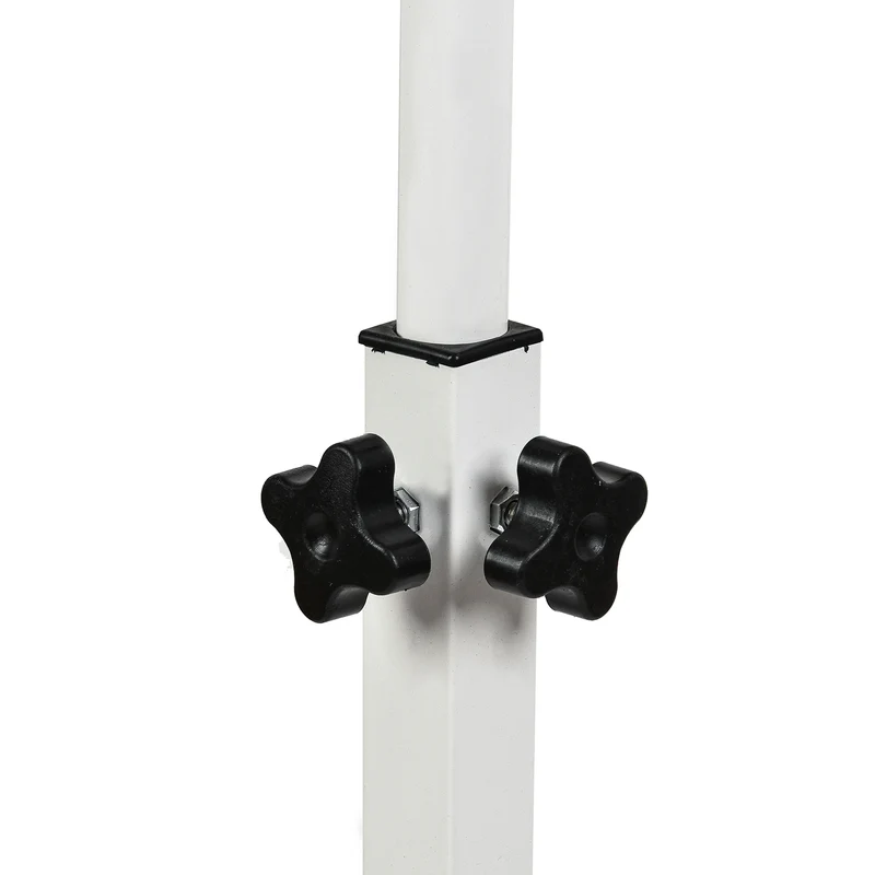 Maclean mobile desk/laptop stand, white, height adjustment 59-89cm, max. 30kg , MC-121 W