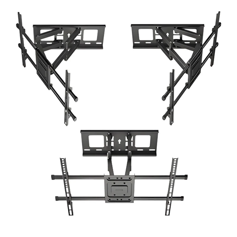 Maclean TV Mount, max VESA 600x400, 32-85", 60kg, horizontal and vertical angle adjustment, profile 65-390mm, black, MC-789