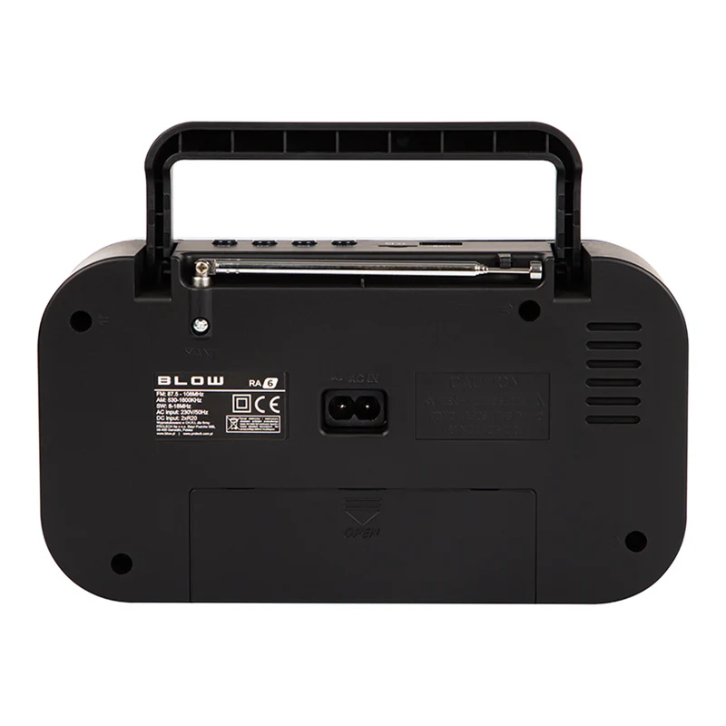 Blow Portable analog AM/FM radio RA6 battery and mains power