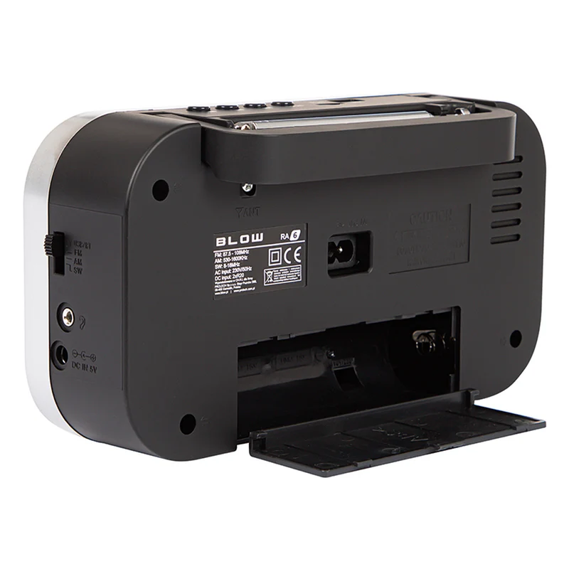 Blow Portable analog AM/FM radio RA6 battery and mains power